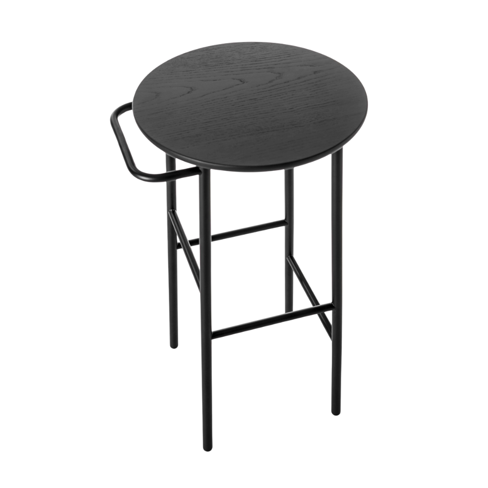 Ext Hang Tall Stool with Rail